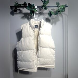Zara Off-White Quilted Vest